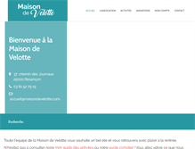 Tablet Screenshot of maisondevelotte.com